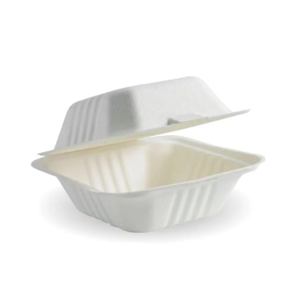 Sugarcane Bagasse Clamshell Box