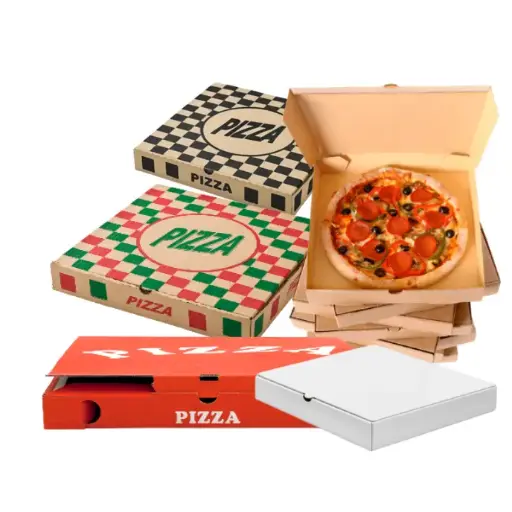 Kraft Paper Pizza Box (Plain Or Customized Printing)