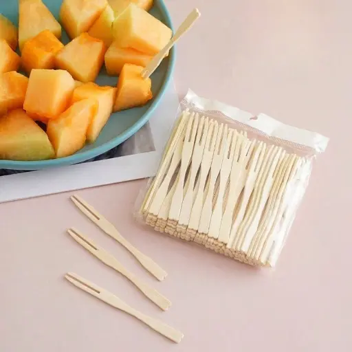 Wooden Fruit Fork